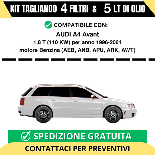 Tagliando per audi avant - per, a4