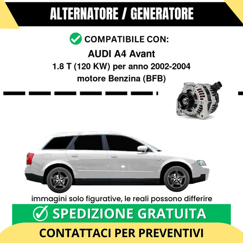 Alternatore audi avant 8 - a4,
