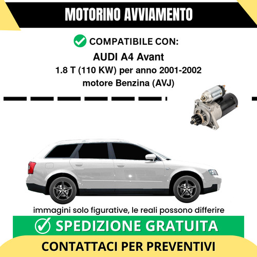 Motorino avviamento audi - motorino,