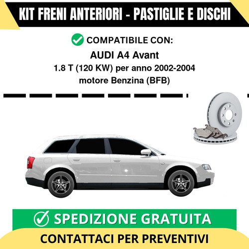 Kit freni anteriori - anteriori, (pastiglie