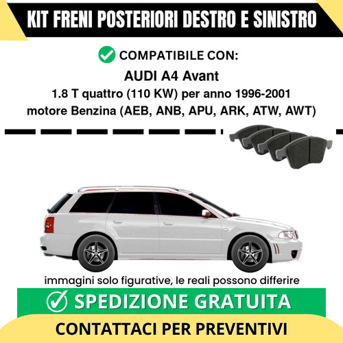 Pastiglie freno posteriori - pastiglie,